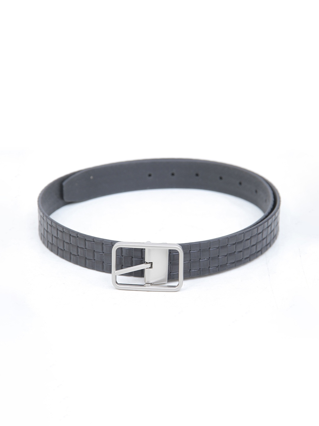 

Calvadoss Men Textured Leather Belt, Black