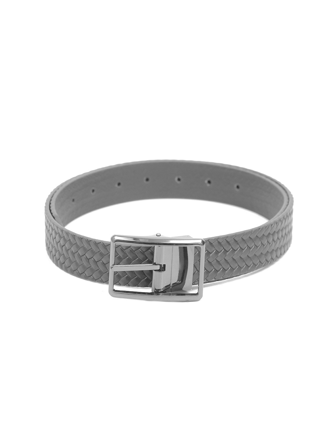 

Calvadoss Men Textured Leather Belt, Black