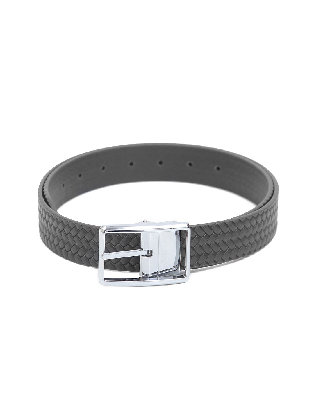 

Calvadoss Men Textured Leather Belt, Black