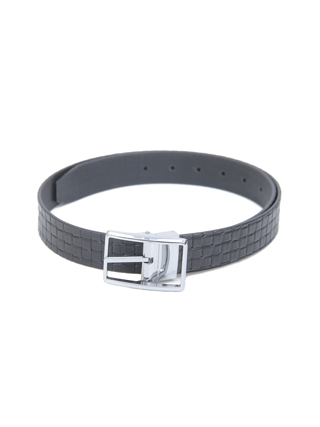 

Calvadoss Men Textured Leather Belt, Black