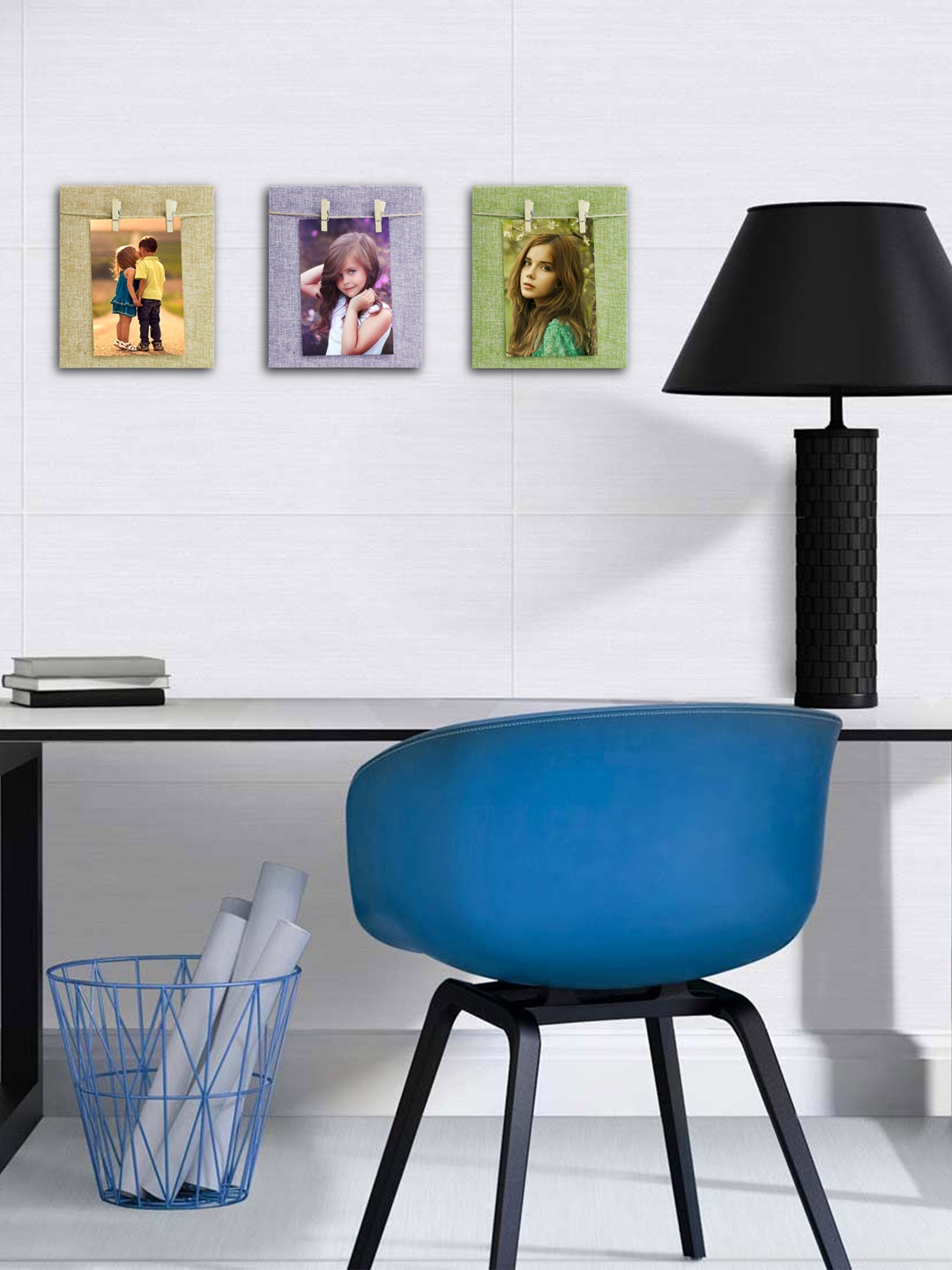 

Story@home Set of 4 Multicoloured Wooden Photo Frames, Multi