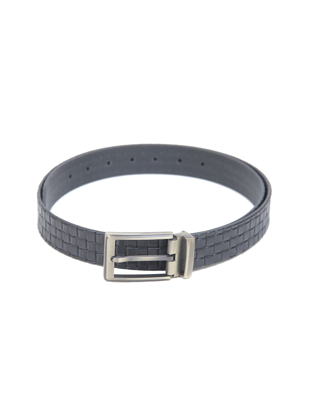 

Calvadoss Men Textured Leather Belt, Black