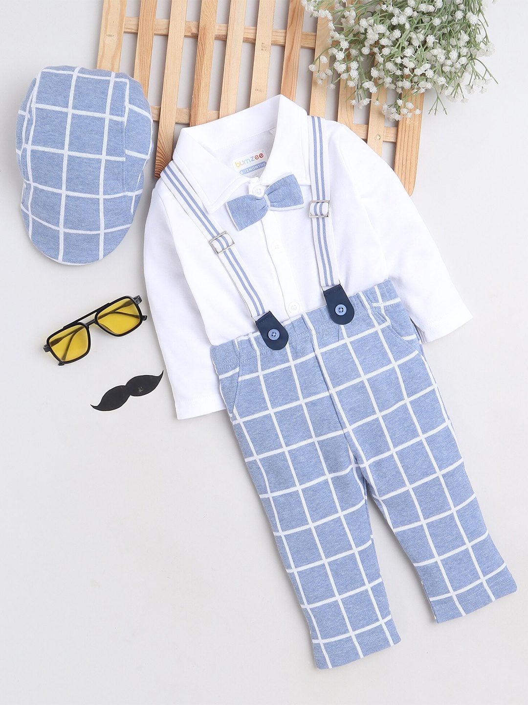 

BUMZEE Boys Shirt with Trousers, Blue