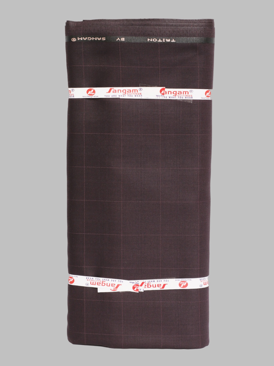 

SANGAM Men Checked Suit Pant Clothing Fabric, Violet