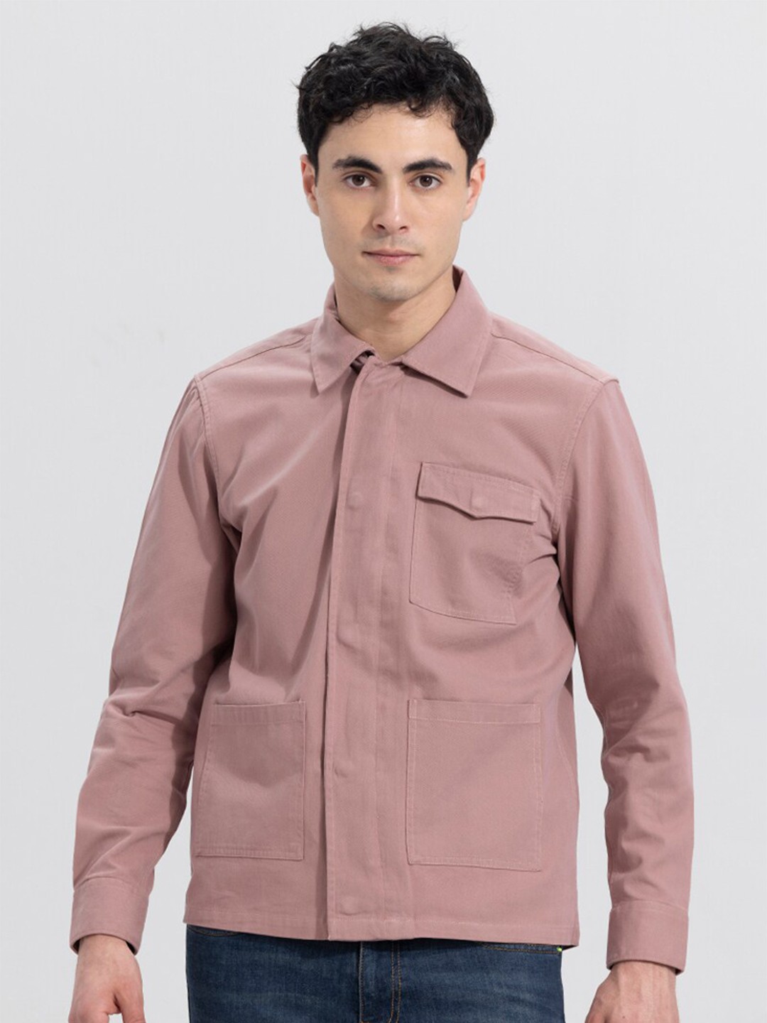 

Snitch Men Pink Classic Opaque Casual Shirt