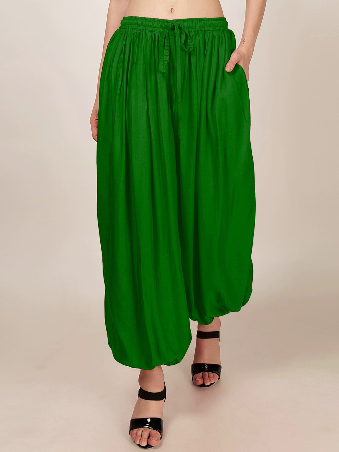

PATRORNA Women Relax Loose Fit Harem Pants, Green