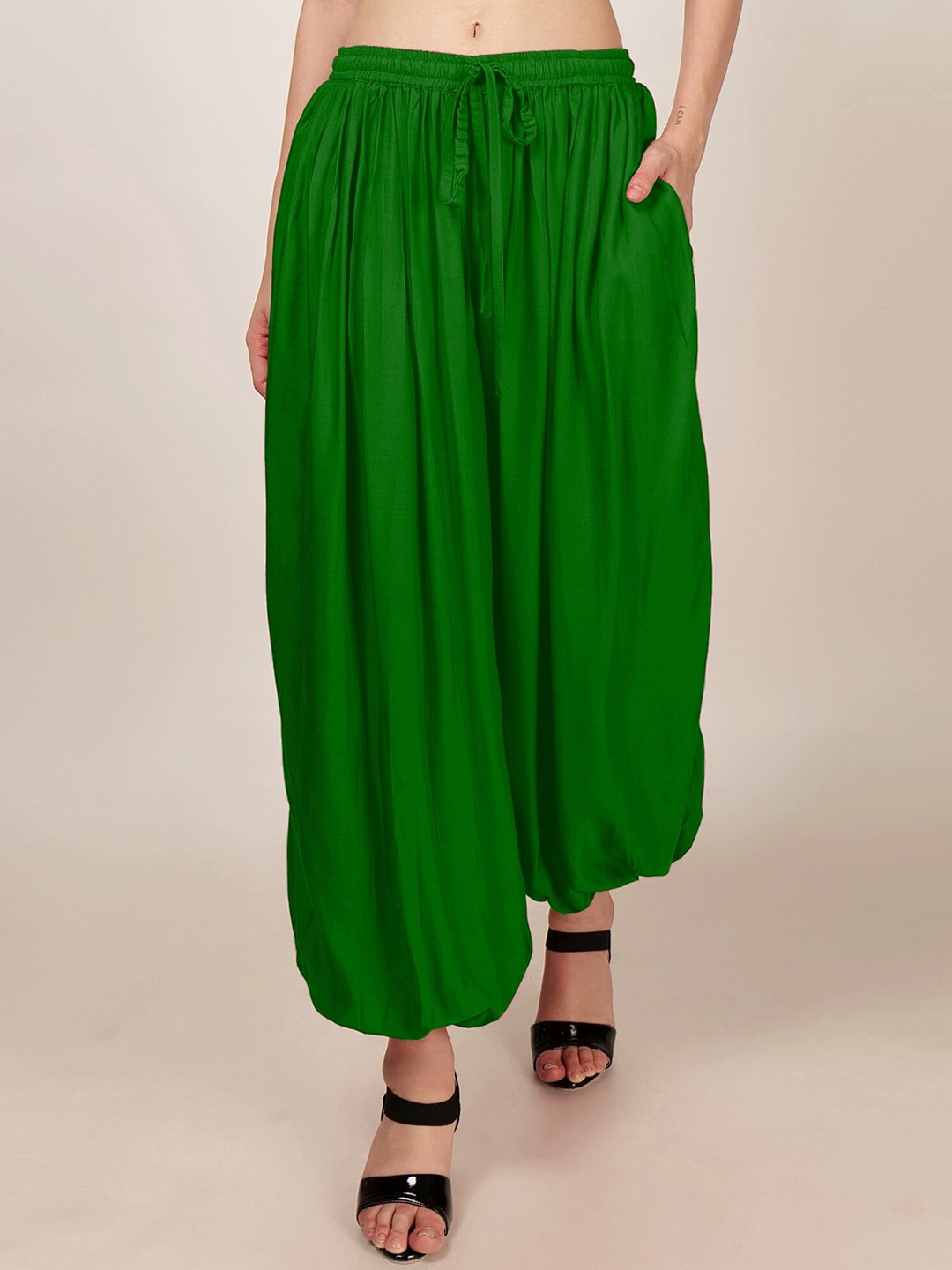 

PATRORNA Women Relax Fit Harem Pants, Green