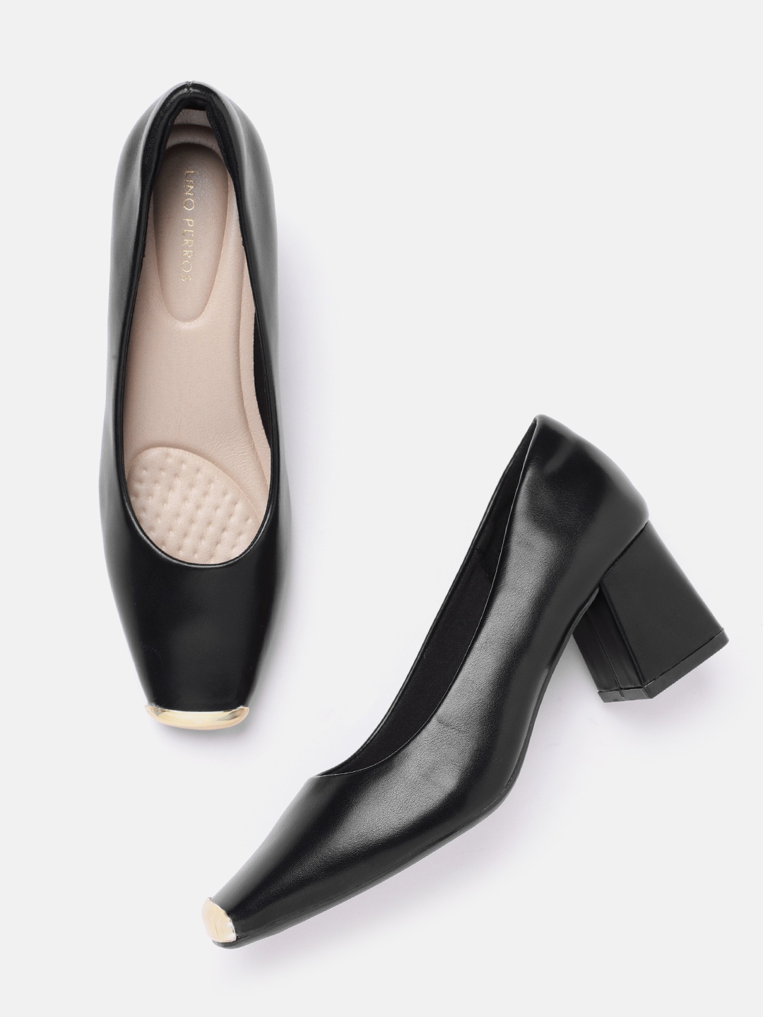 

Lino Perros Women Block Heel Pumps, Black