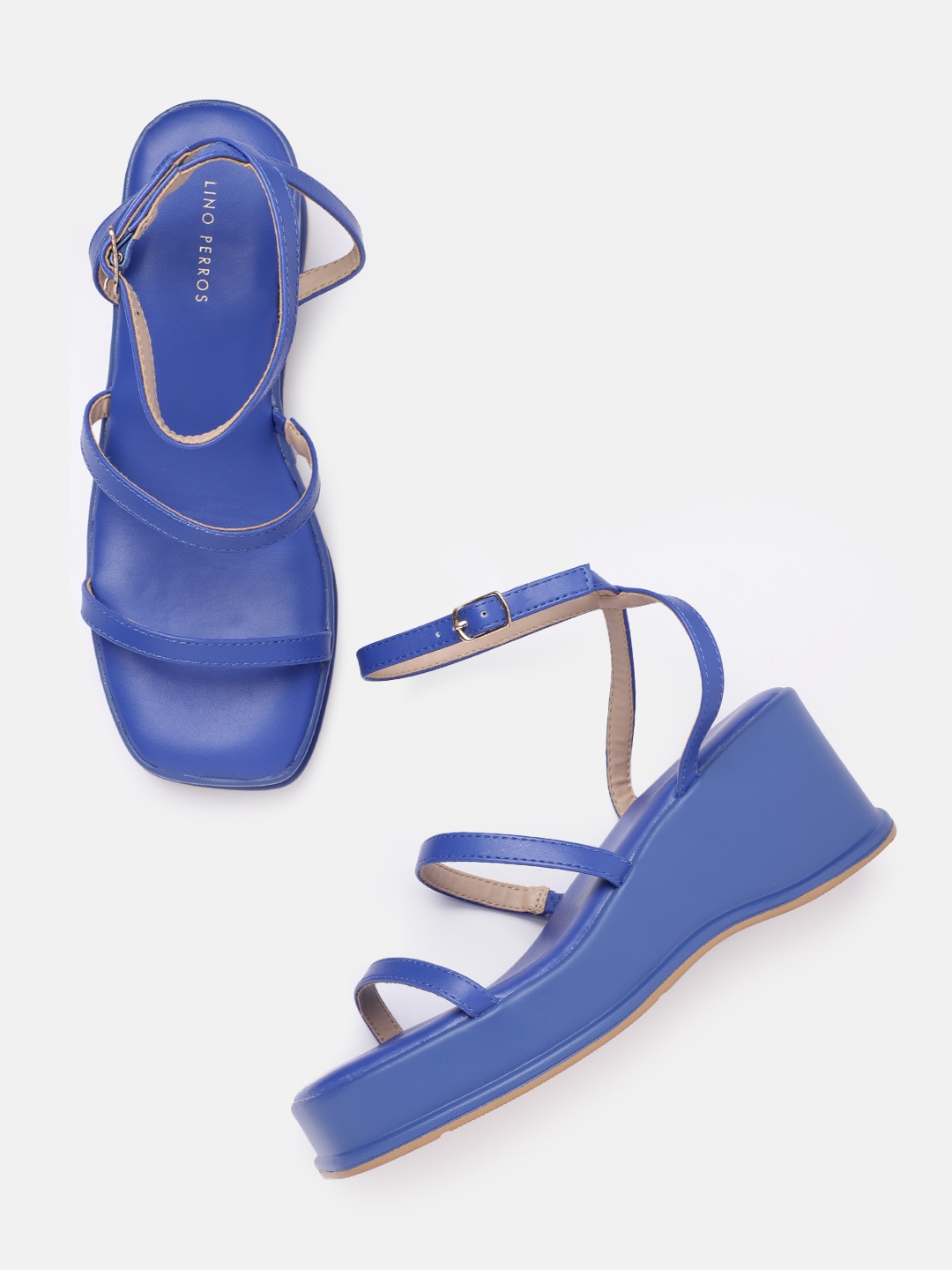 

Lino Perros Women Mid-Top Wedge Sandals, Blue