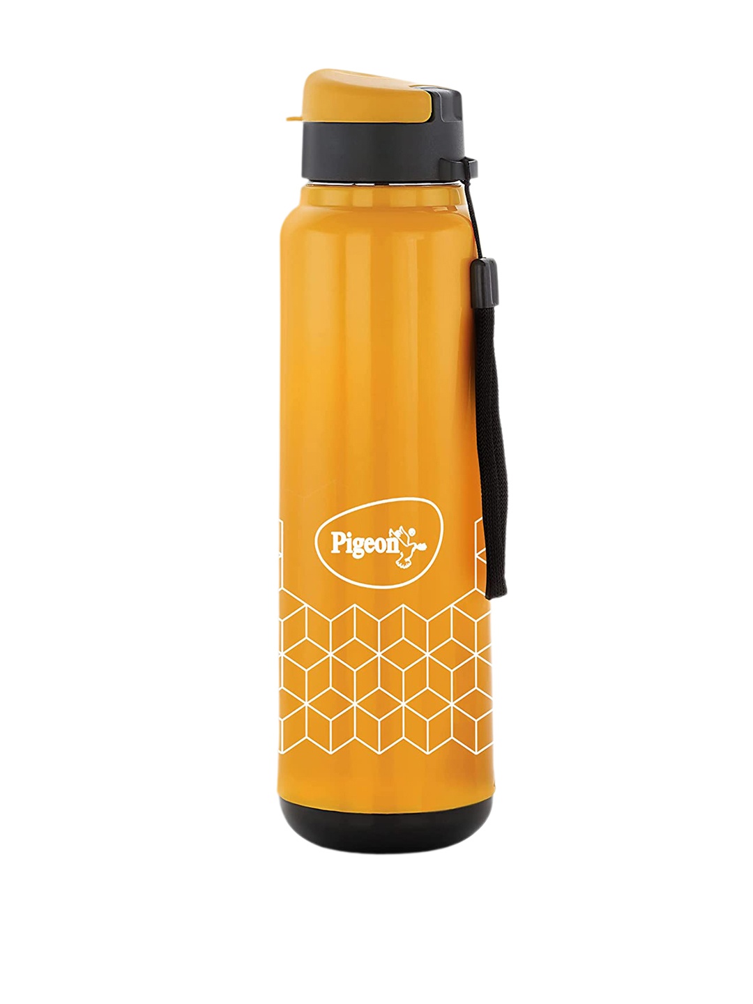 

Pigeon Hue Yellow Brand Logo Stainless Steel Insulated Sipper Water Bottle 800ml