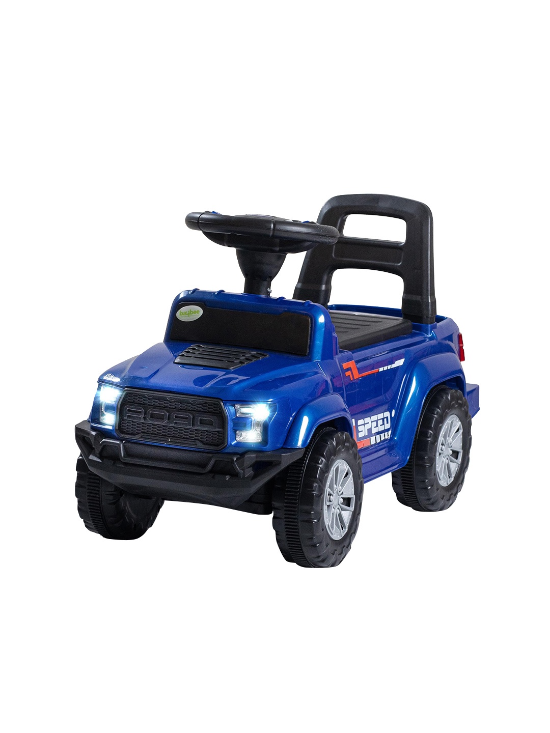 

BAYBEE Kids Ride On Toy Car With Music & Led Light, Blue