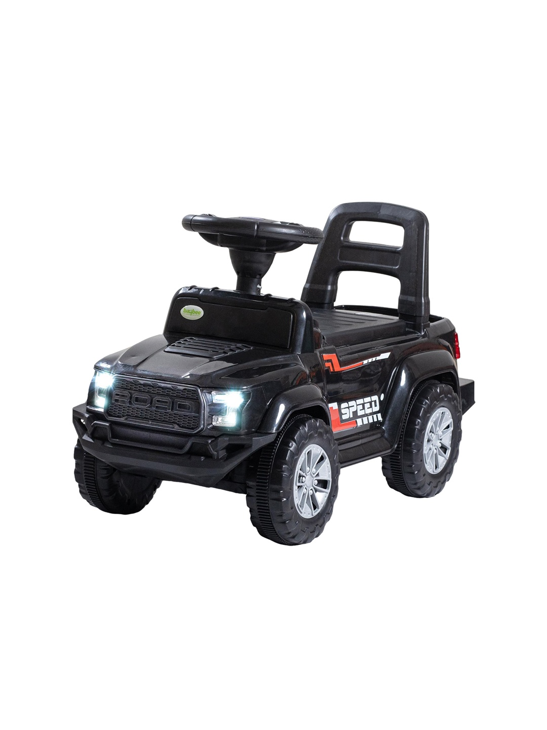 

BAYBEE Kids Ride On Car Jeep With Music & LED Light, Black