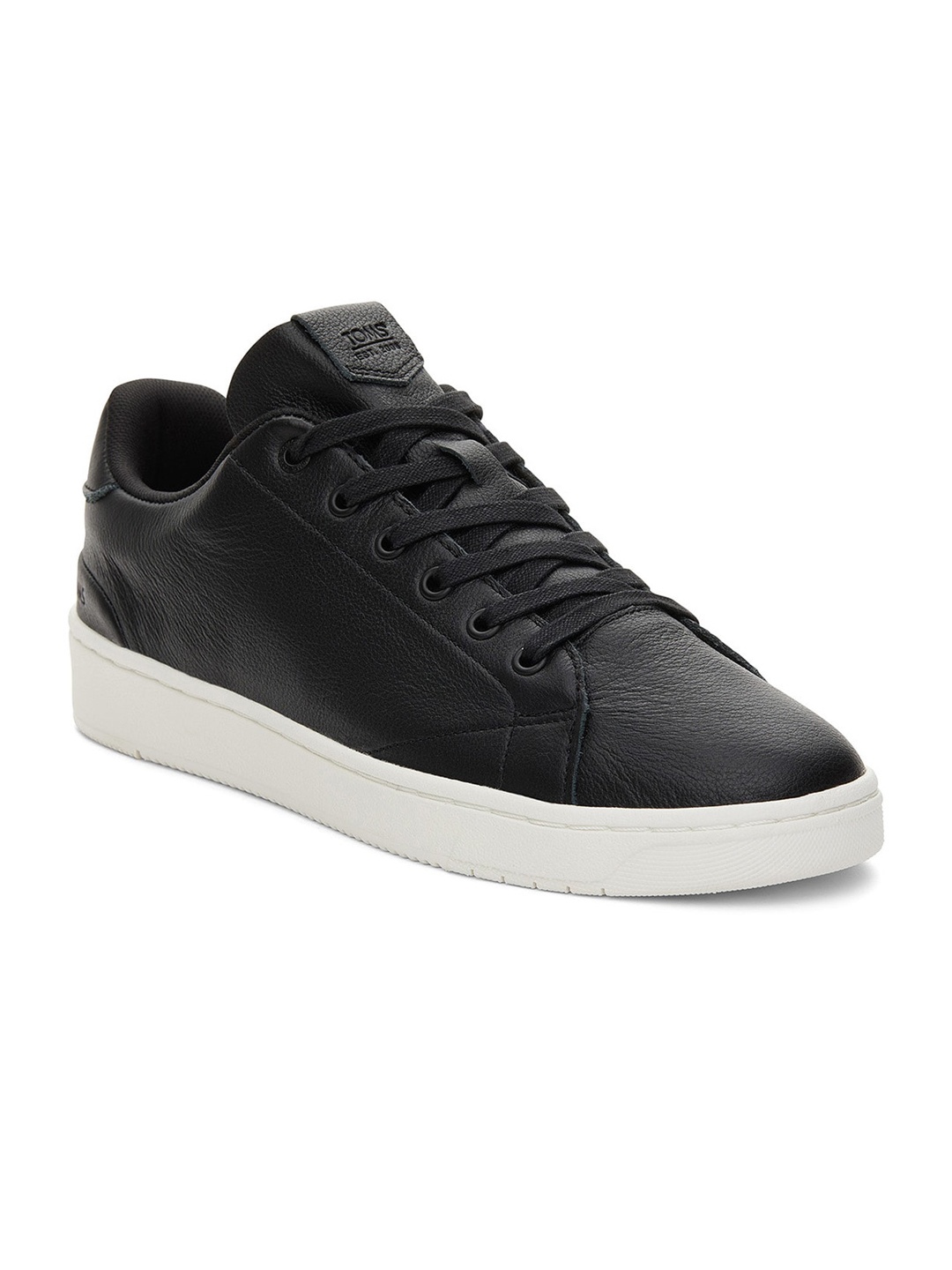 

TOMS Men TRVL Lite Textured Leather Contrast Sole Sneakers, Black
