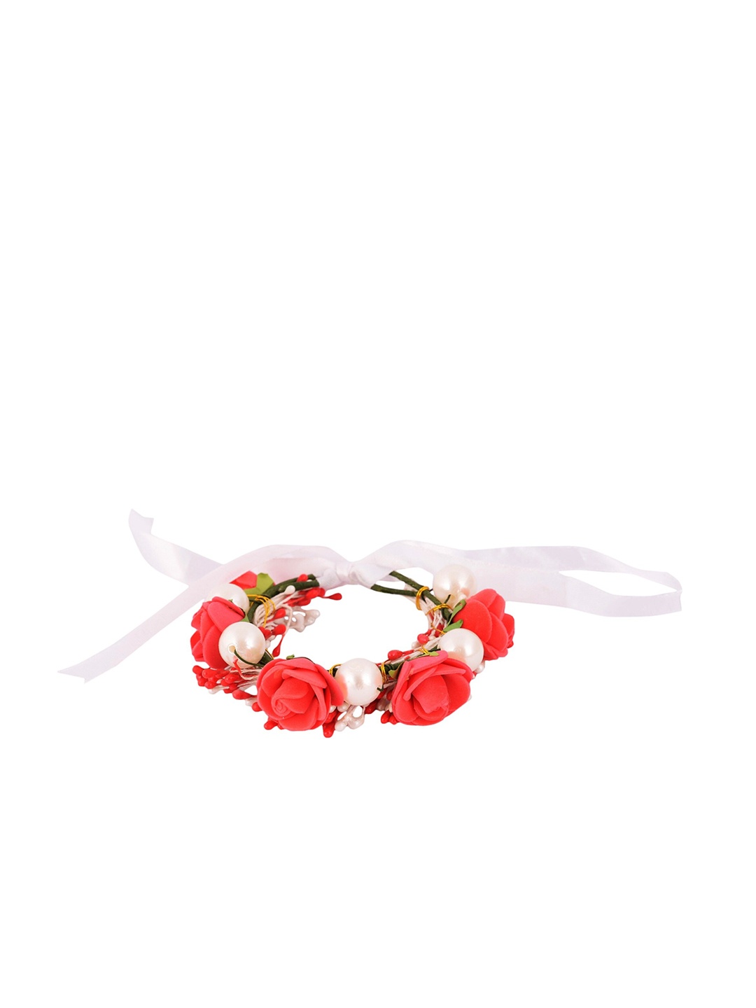 Sanjog Flower Charm Rakhi, Off white