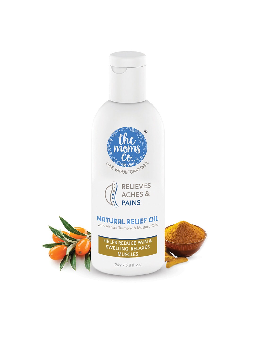 

The Moms Co. Natural Pain Relief Massage Oil 2oml, White