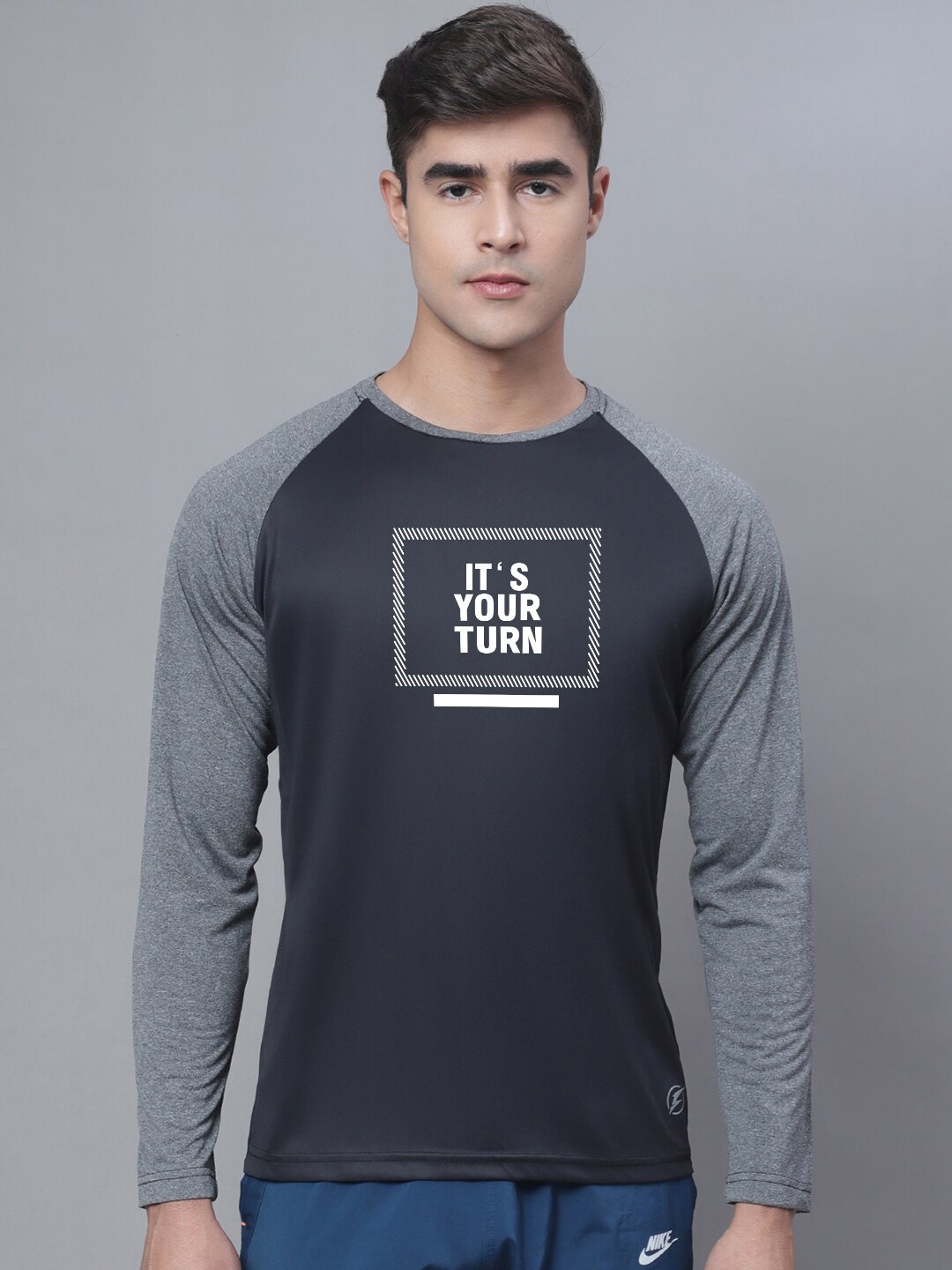 

Friskers Typography Printed Bio Wash Sport T-shirt, Black