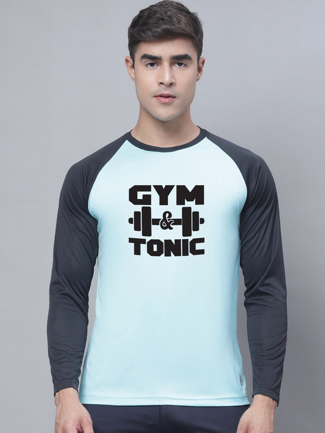 

Friskers Typography Printed Bio Wash Sport T-shirt, Turquoise blue