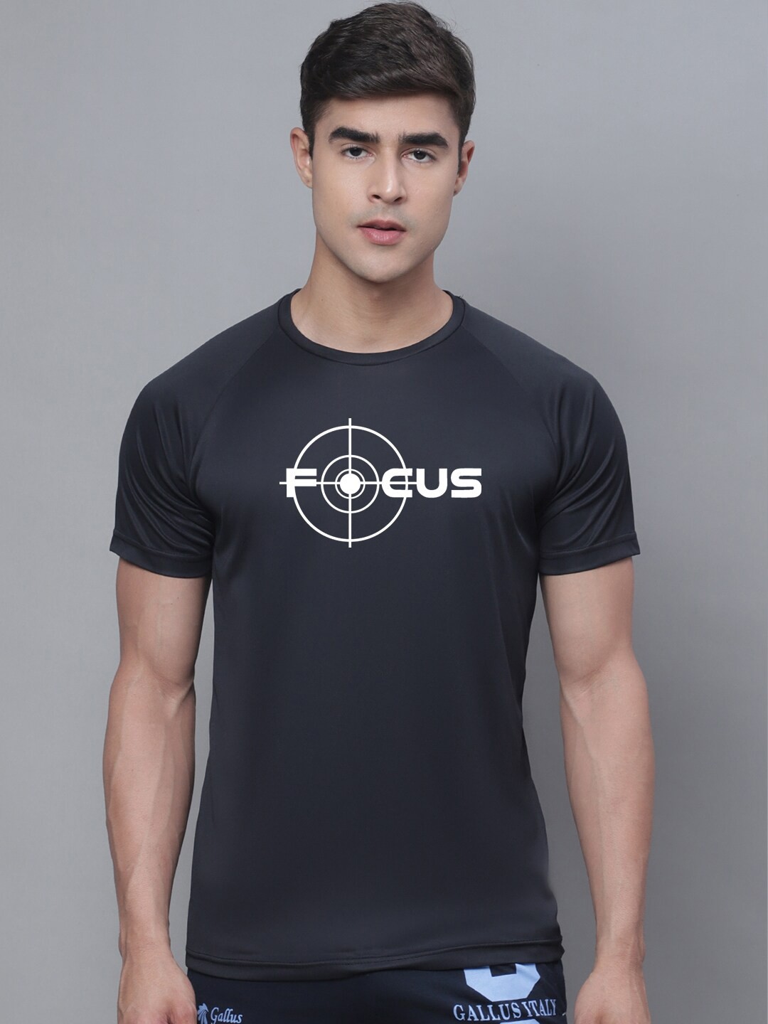 

Friskers Typography Printed Sports T-shirt, Black