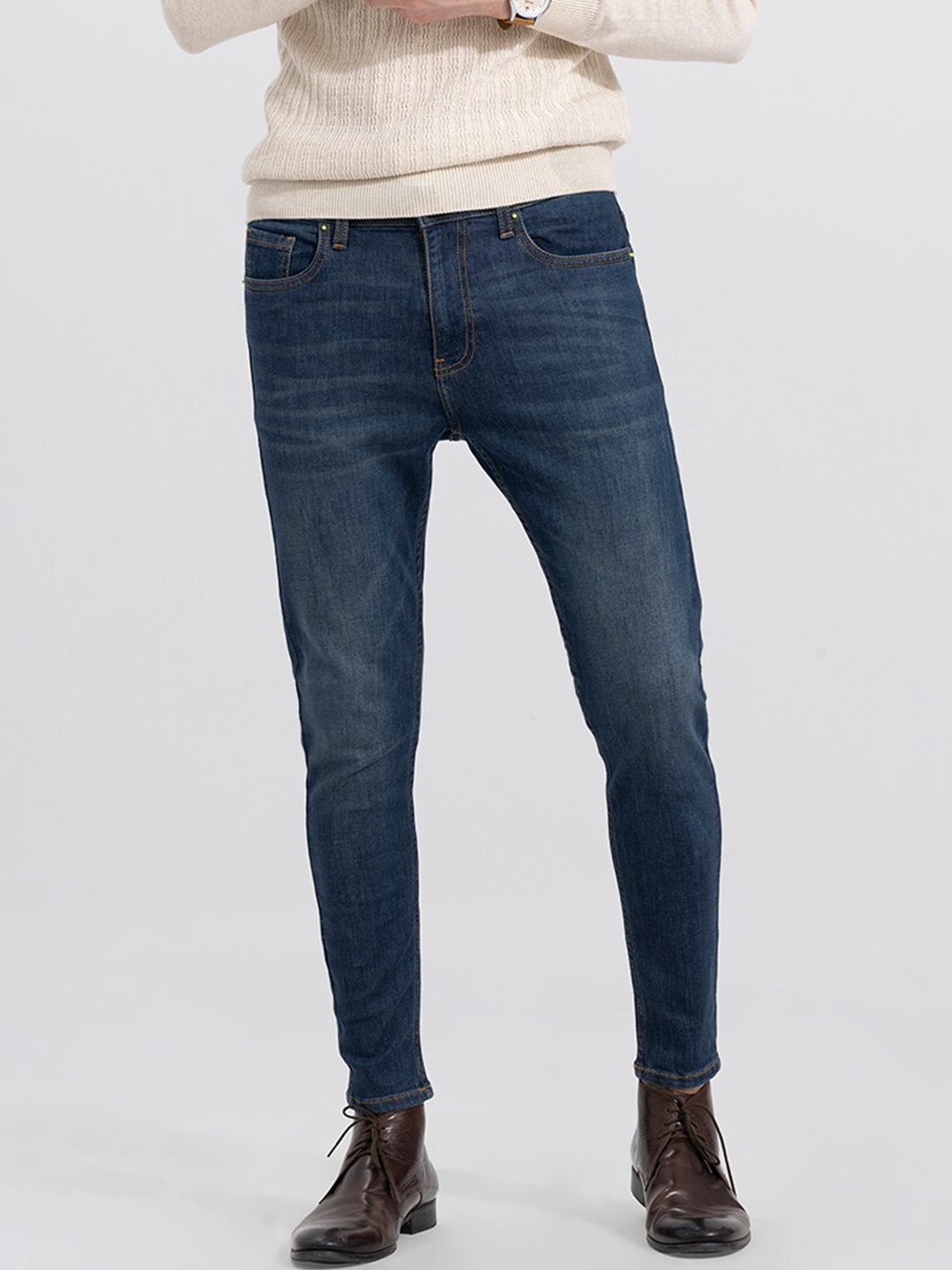 

Snitch Men Blue Skinny Fit Light Fade Stretchable Cotton Jeans