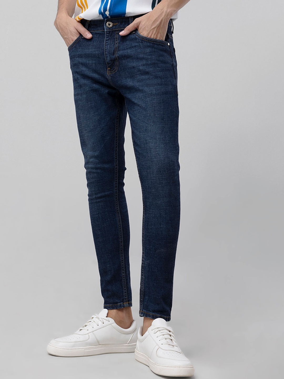 

Snitch Men Blue Skinny Fit Light Fade Stretchable Cotton Jeans