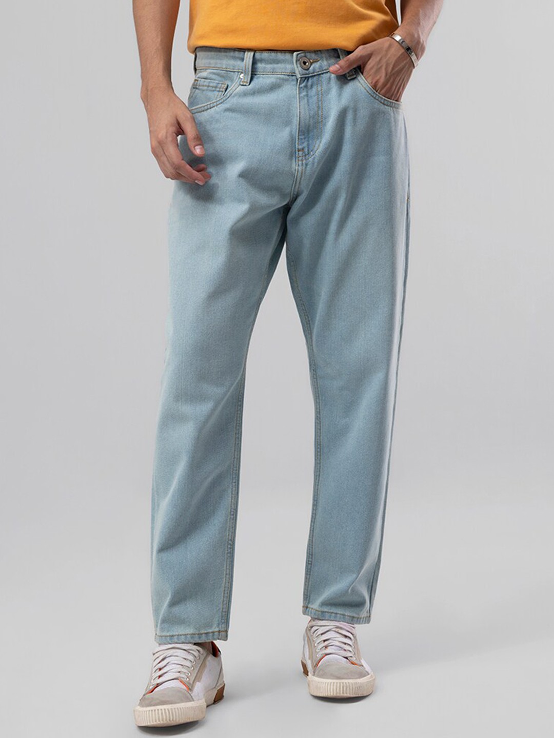 

Snitch Men Blue Relaxed Fit Clean Look Jeans