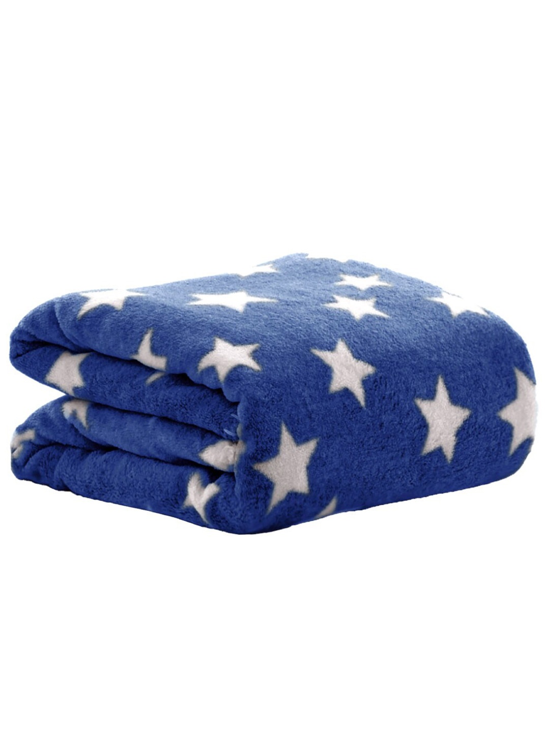 

OyO Baby Infants Kids Blue & White Printed Fleece Ac Room Square Baby Blanket