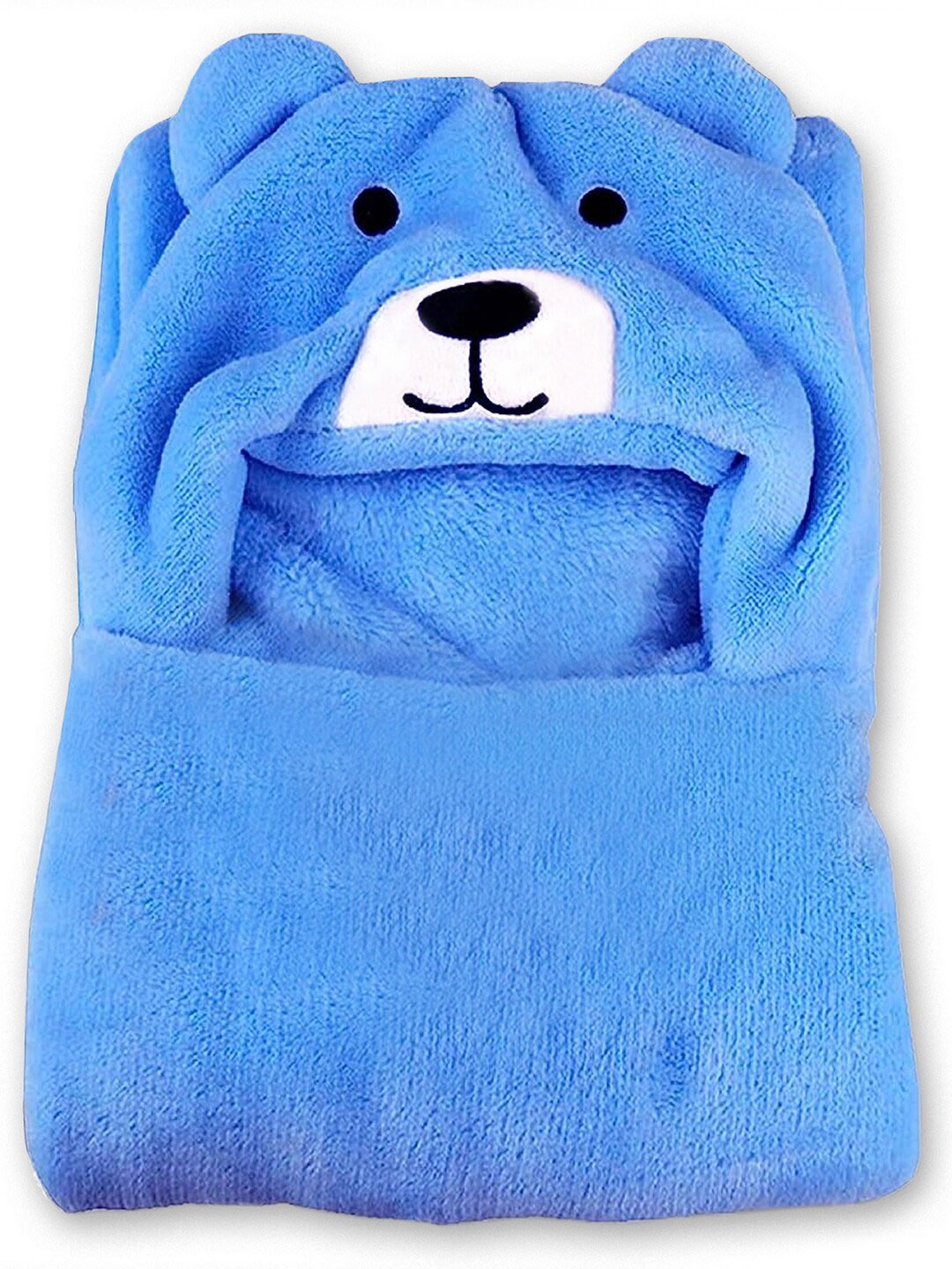 

OyO Baby Infants Kids Blue & White Bear Fleece AC Room Baby Blanket