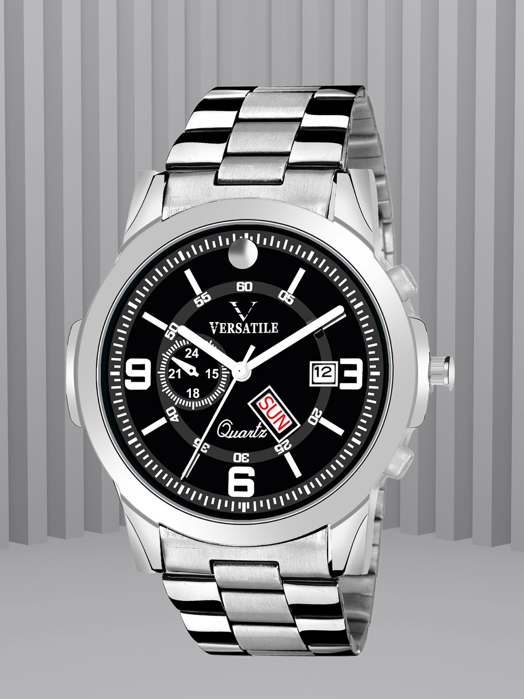 

Versatile Men Dial & Bracelet Style Straps Analogue Watch Tikora, Black