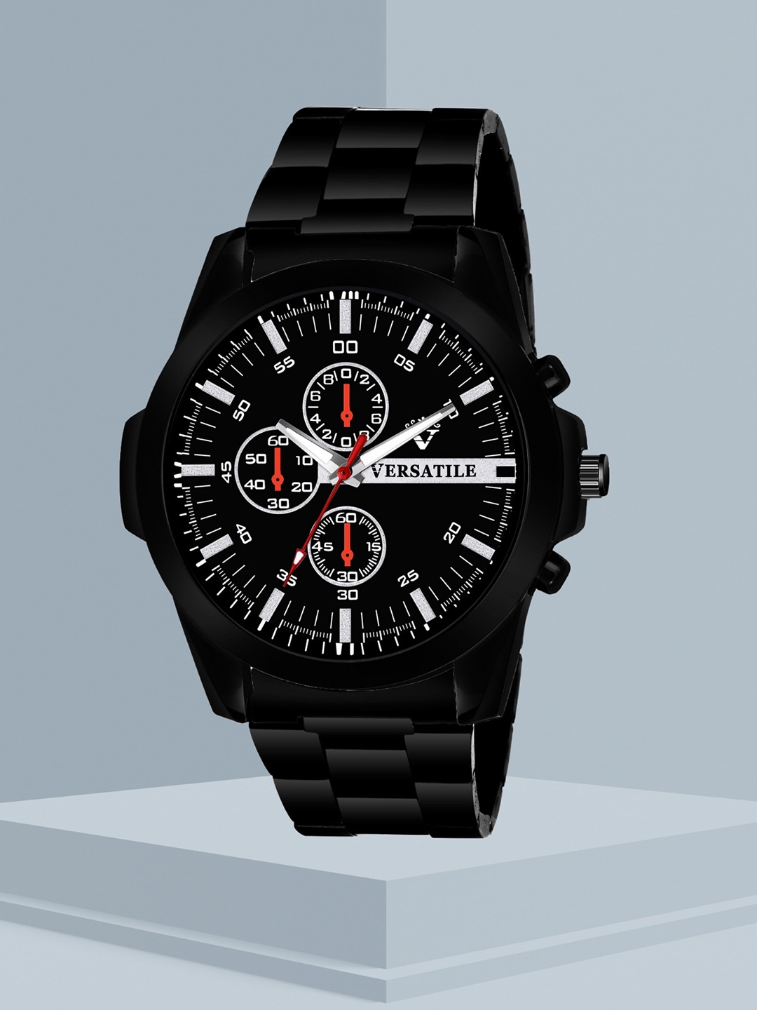 

Versatile Men Round Analogue Watch Be Positive, Black