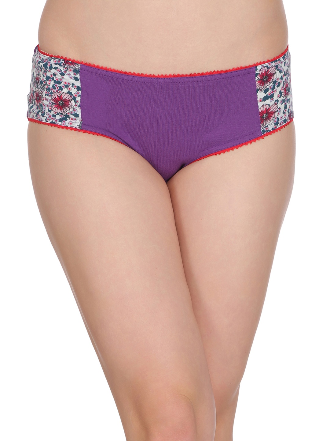 

Clovia Women Purple Mid-Rise Printed Briefs PN2107P15S