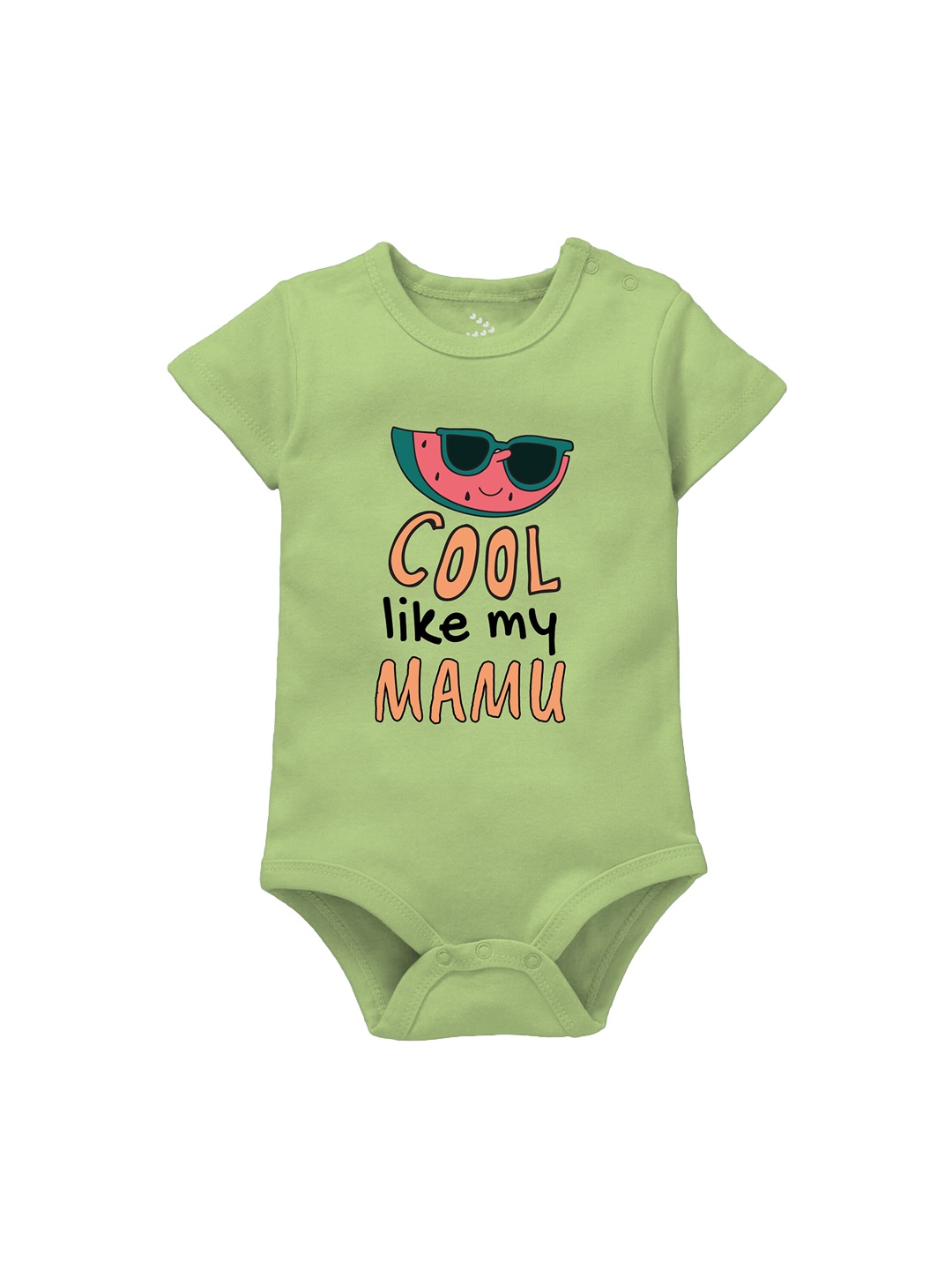 

Zeezeezoo Infants Kids Printed Pure Cotton Bodysuit, Green
