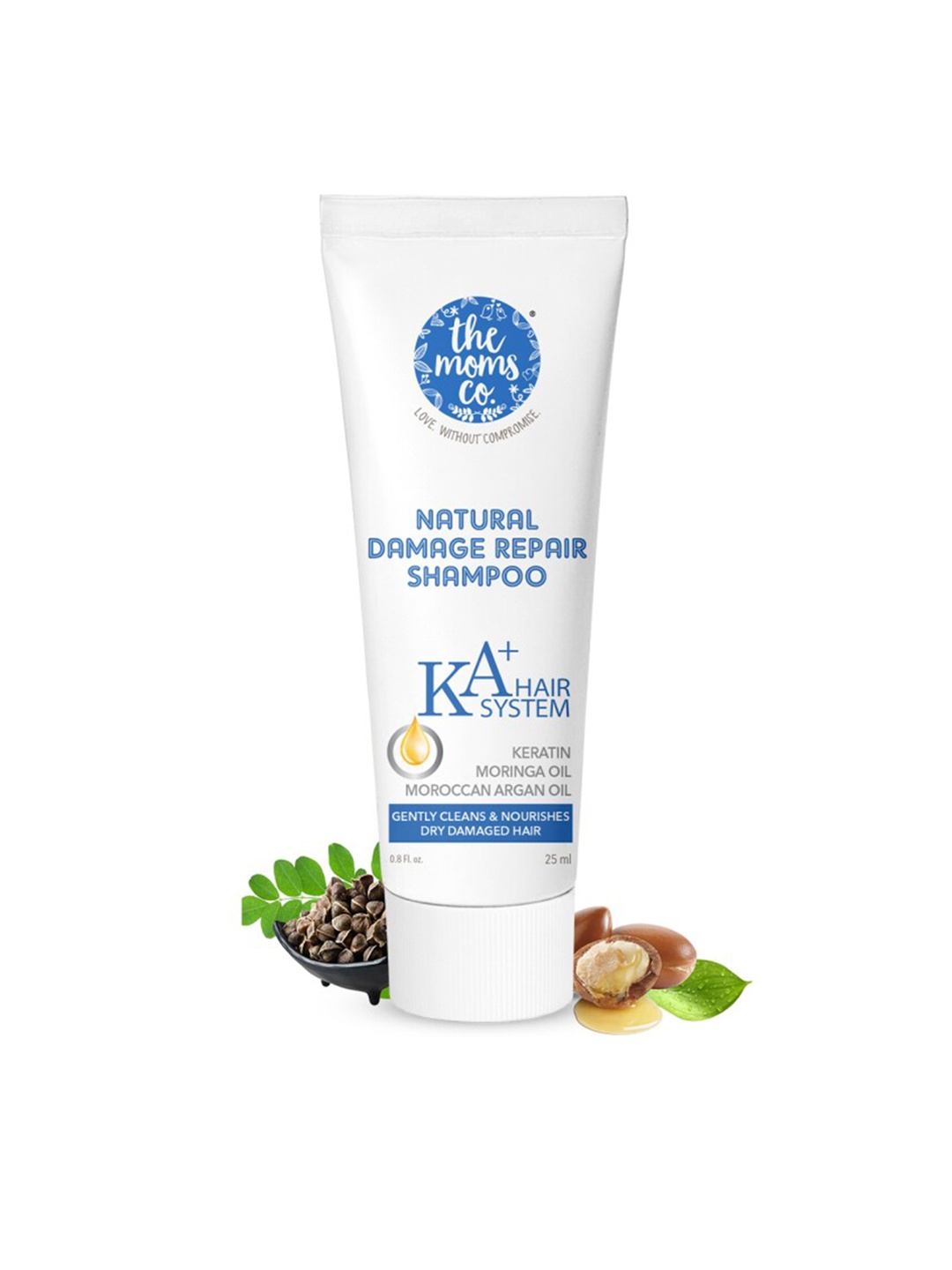 

The Moms Co. Natural Damaged Repair KA+ Hair System Shampoo-25ml, White