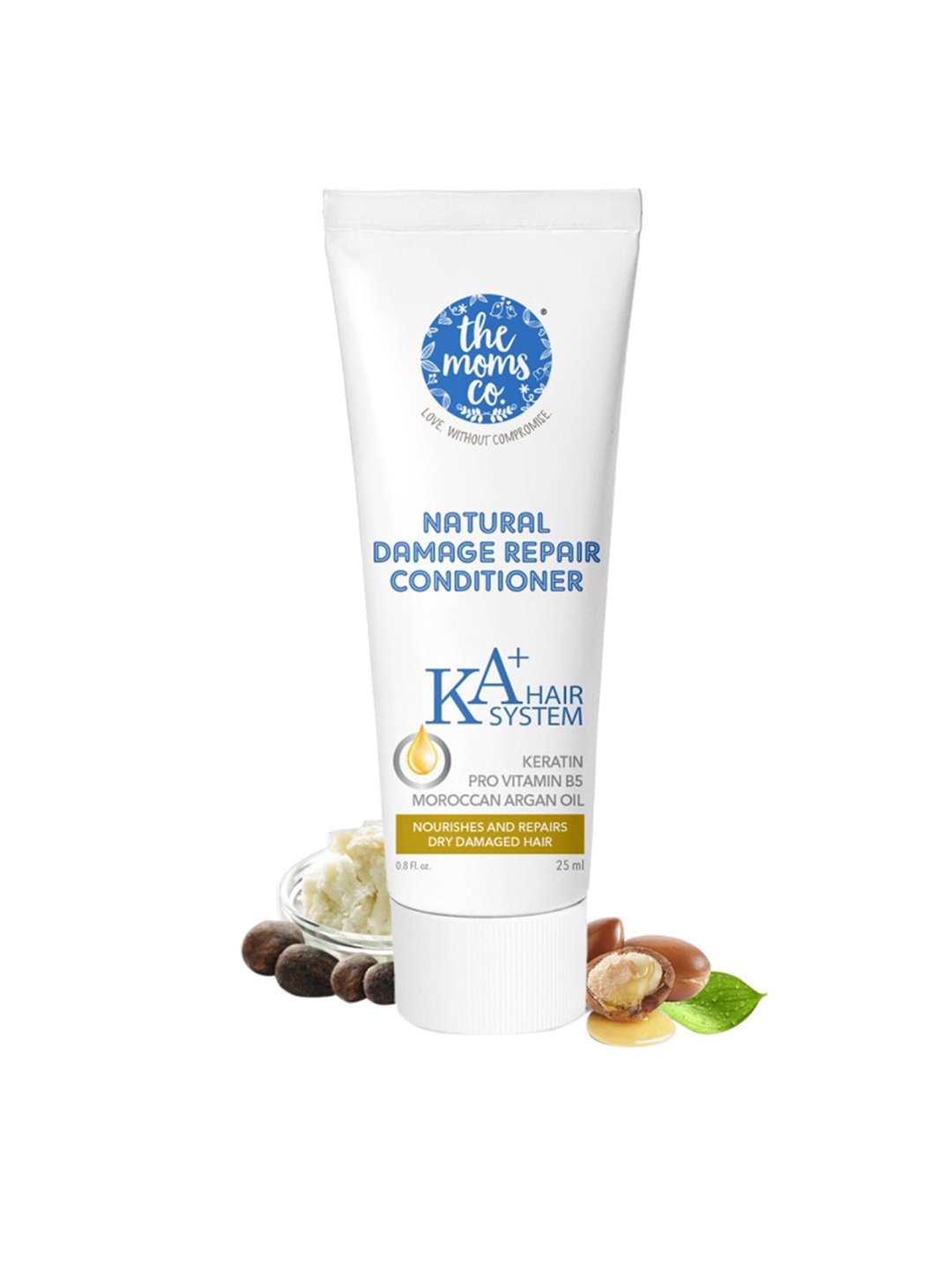 

The Moms Co. Natural Damaged Control KA+ Hair System Conditioner With Keratin 25ml, White