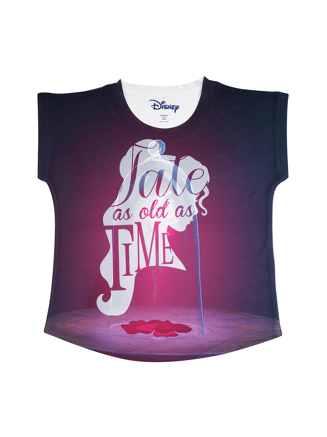 

Disney by Wear Your Mind Girls Purple Printed Top