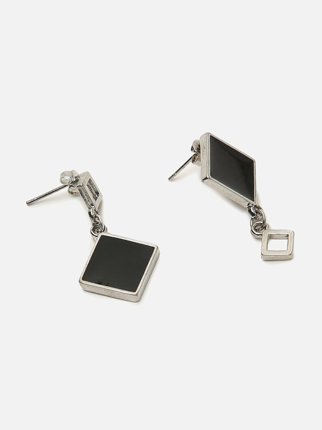 

FOREVER 21 Silver-Plated Contemporary Drop Earrings