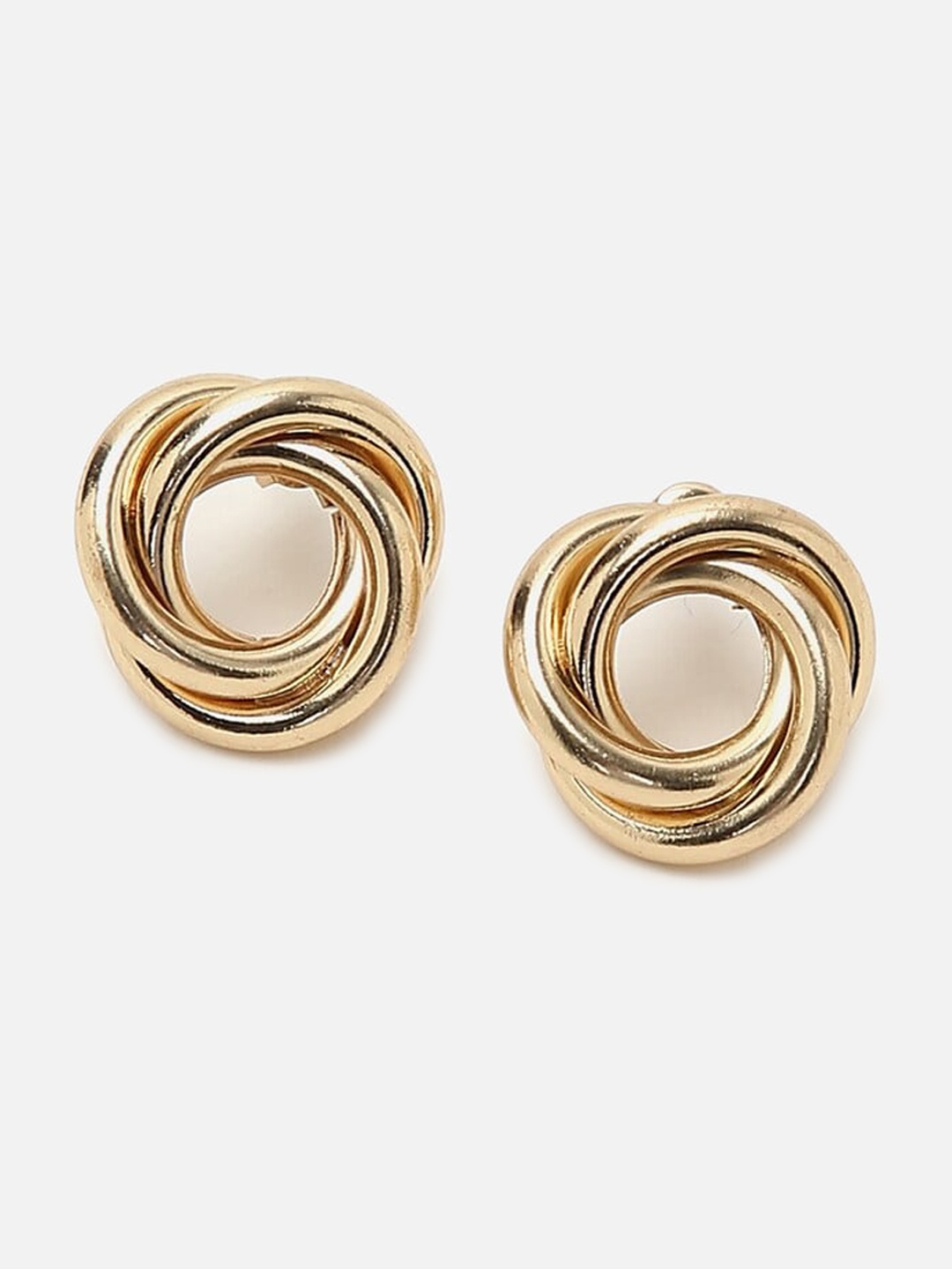 

FOREVER 21 Gold-Plated Contemporary Studs Earrings