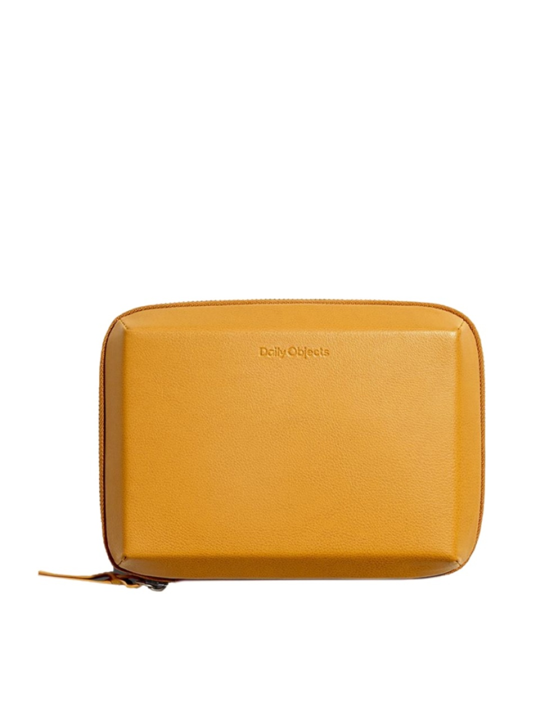 

DailyObjects Yellow Mini Marshal Tech Kit Leather Organiser