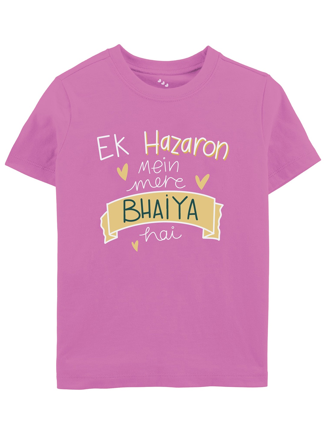 

Zeezeezoo Kids Typography Printed Pure Cotton T-shirt, Pink