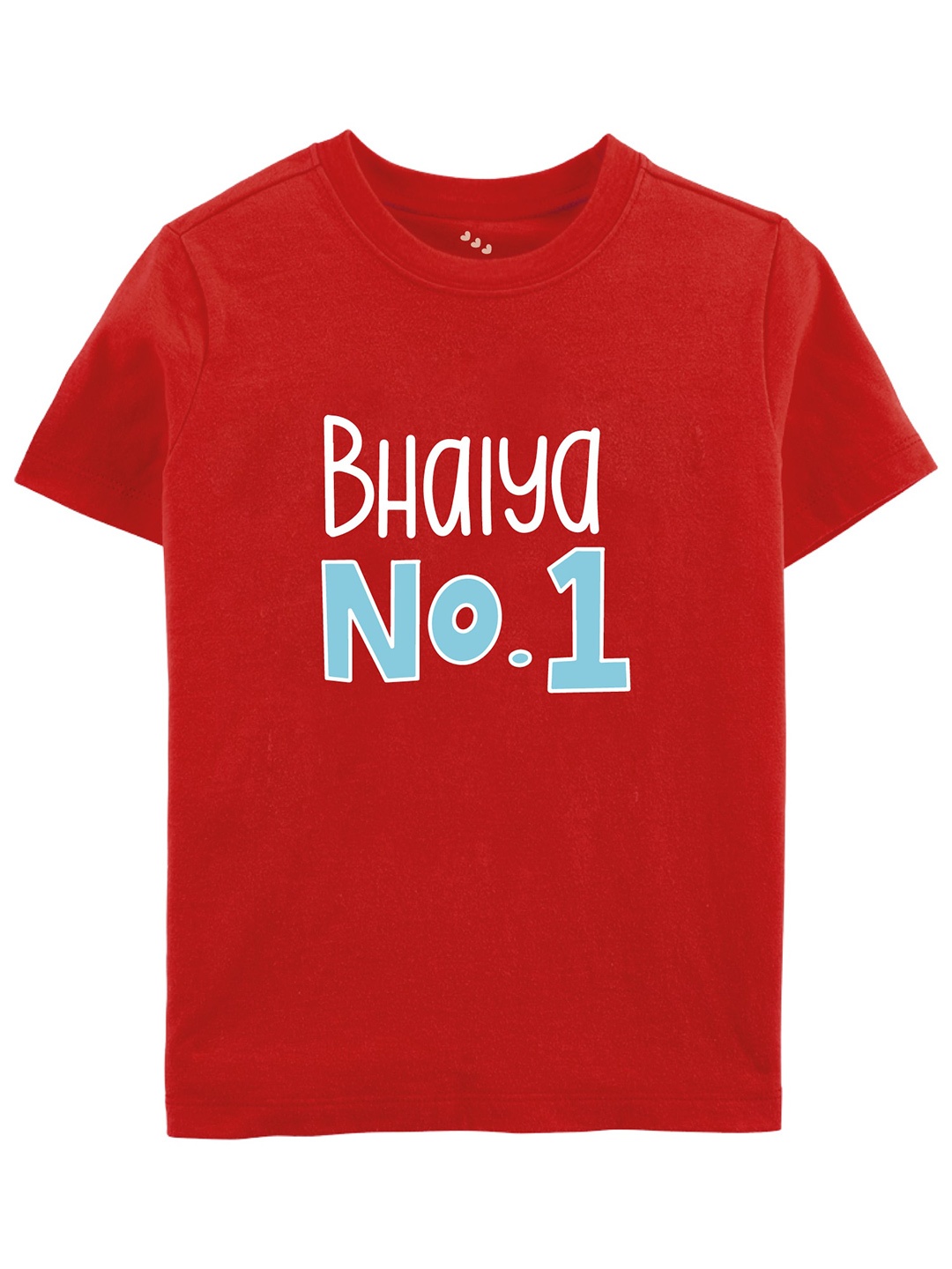 

Zeezeezoo Kids Typography Printed Pure Cotton T-shirt, Red