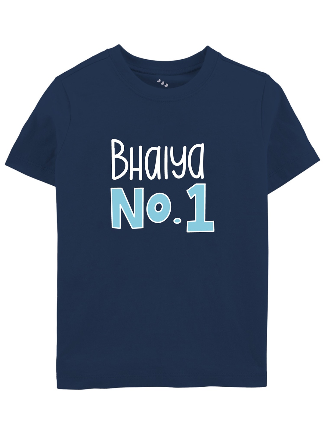 

Zeezeezoo Kids Typography Printed Pure Cotton T-shirt, Navy blue