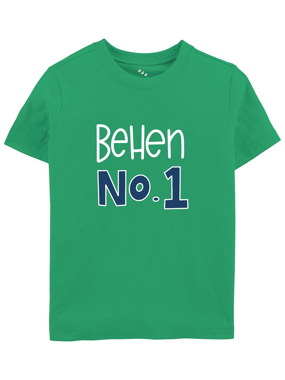 

Zeezeezoo Kids Typography Printed Pure Cotton T-shirt, Green