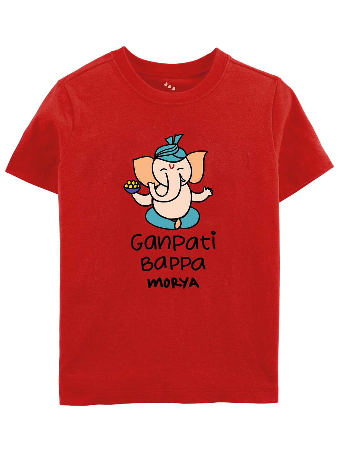 Zeezeezoo Kids Graphic Printed Pure Cotton T-shirt, Red