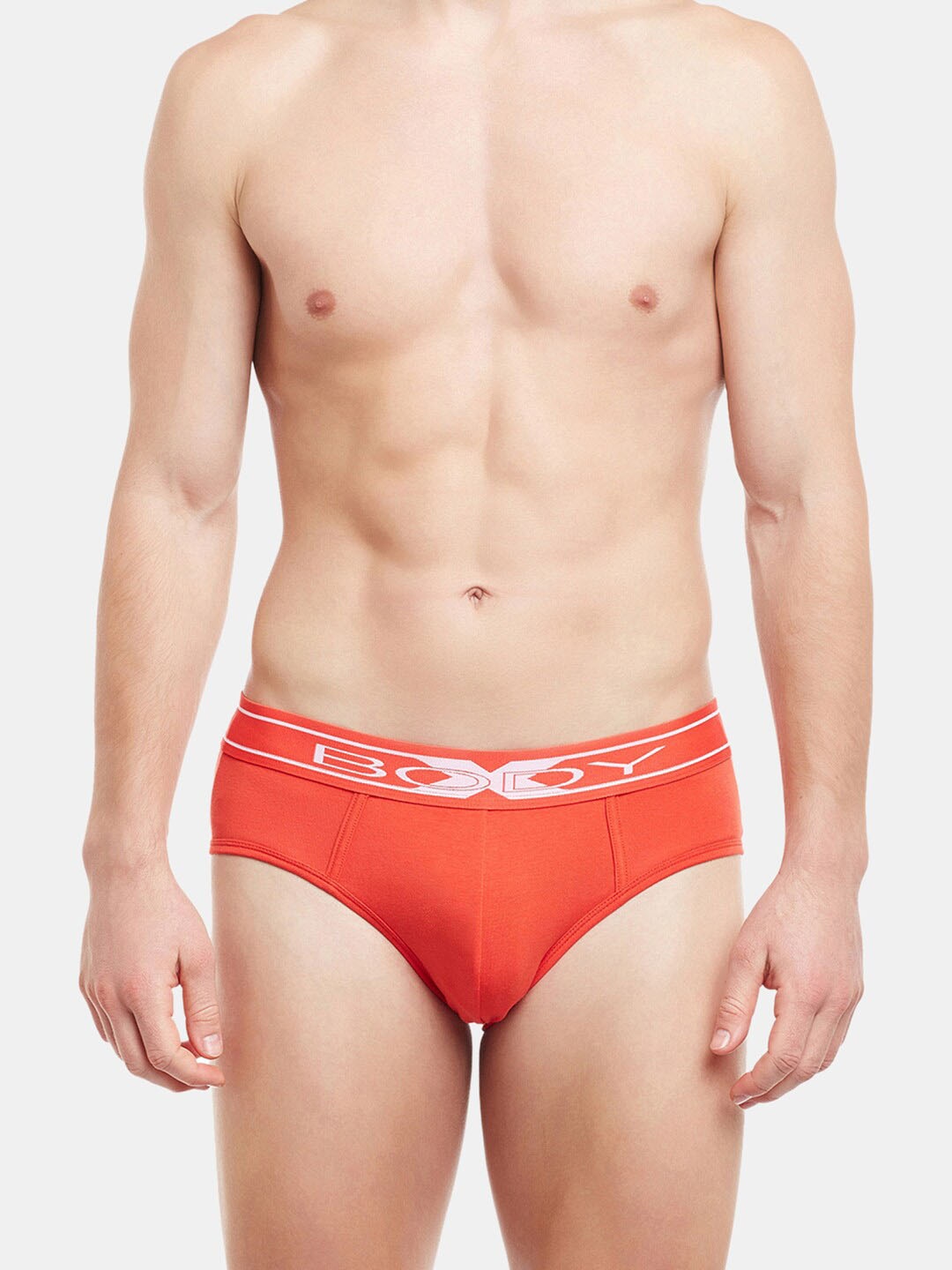 

BODYX Men Low-Rise Basic Briefs BX10B-BRIGHT-MARIGOLD-XL, Orange