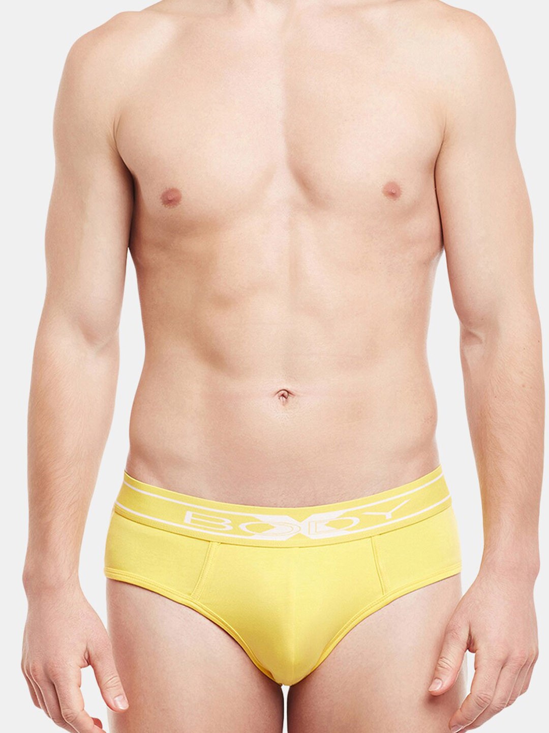

BODYX Men Low-Rise Basic Briefs BX10B-BUTTER-CUP-S, Yellow