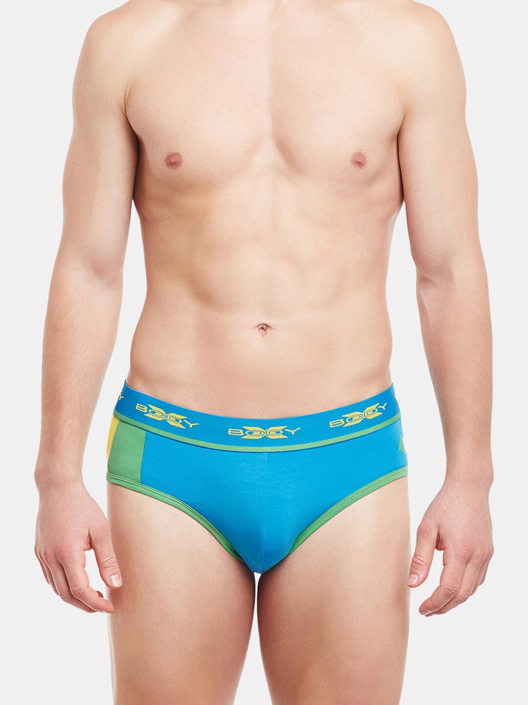 

BODYX Men Colourblocked Low Rise Basic Briefs BX02B-BLUE-XL