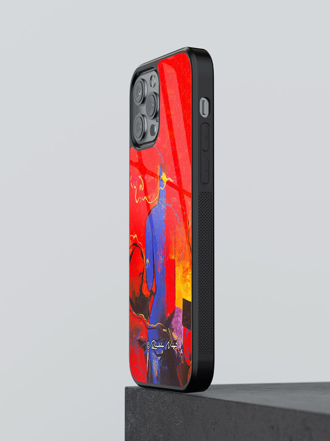 

macmerise Printed iPhone 13 Pro Back Case, Red