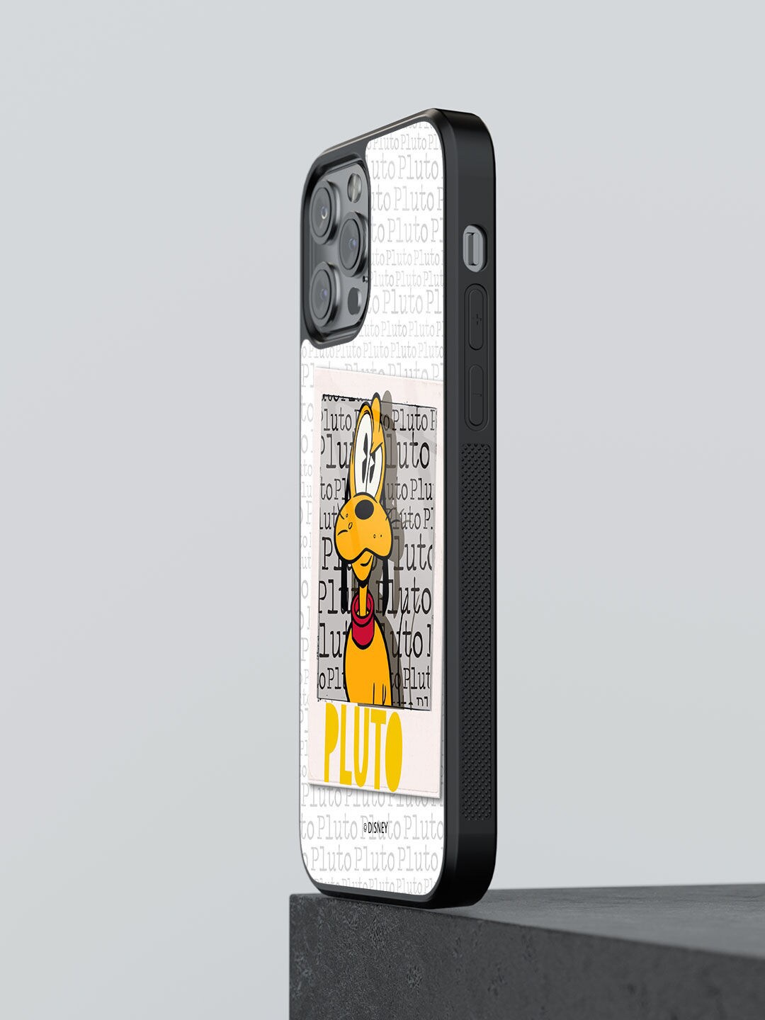 

macmerise Hello Mr Pluto Design Glass iPhone 13 Pro Back Case, White