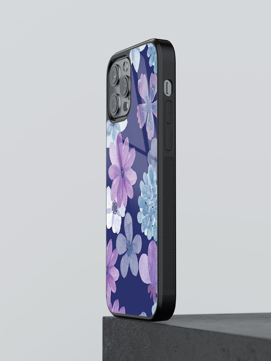 

macmerise iPhone 13 Pro Iris Design Glass Back Case, Blue