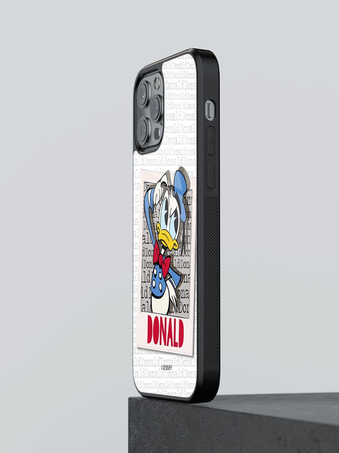 

macmerise Hello Mr Donald Design Glass iPhone 13 Pro Back Case, White