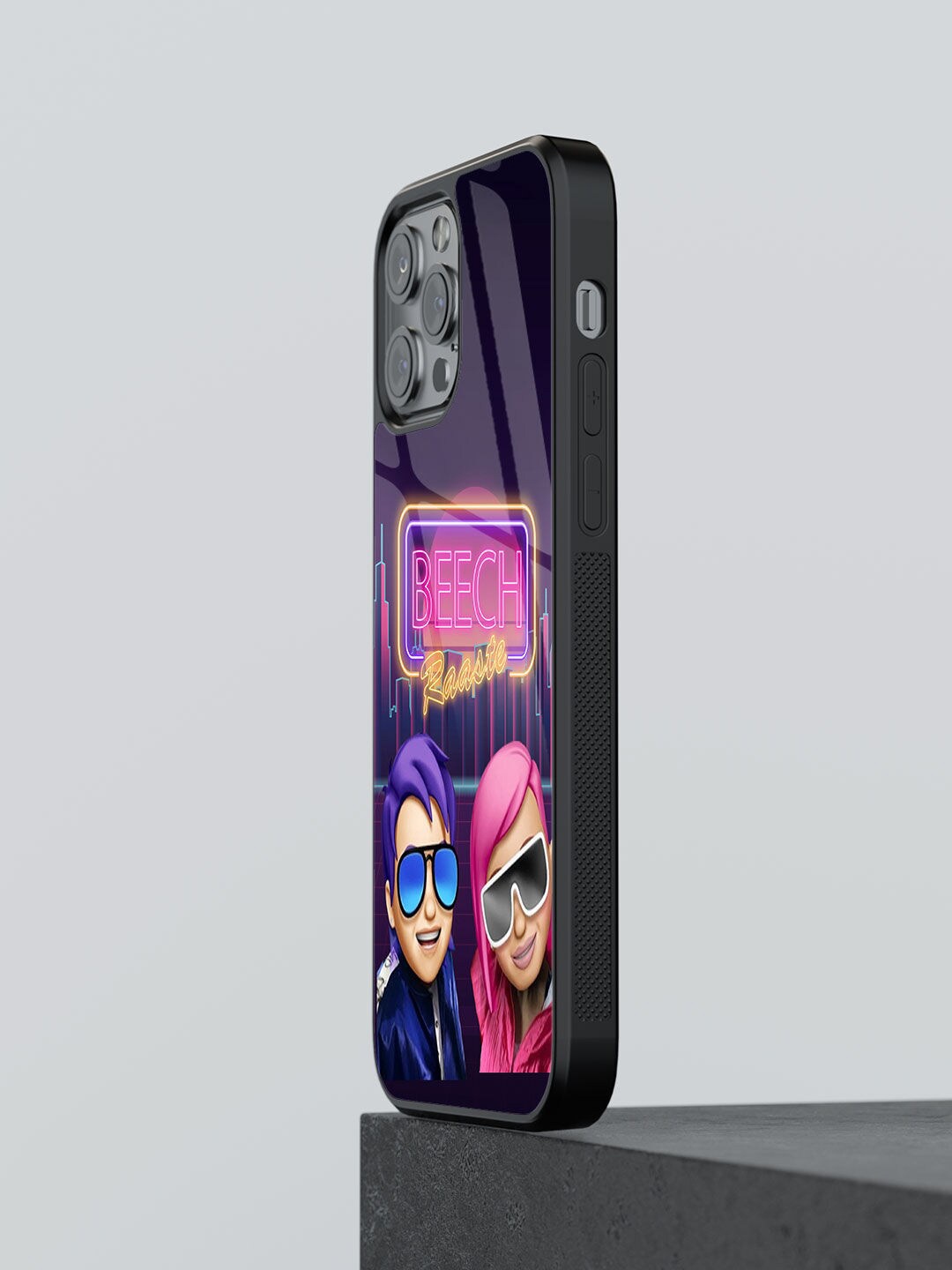 

macmerise SM Beech Raaste Design iPhone 13 Pro Phone Back Case, Black